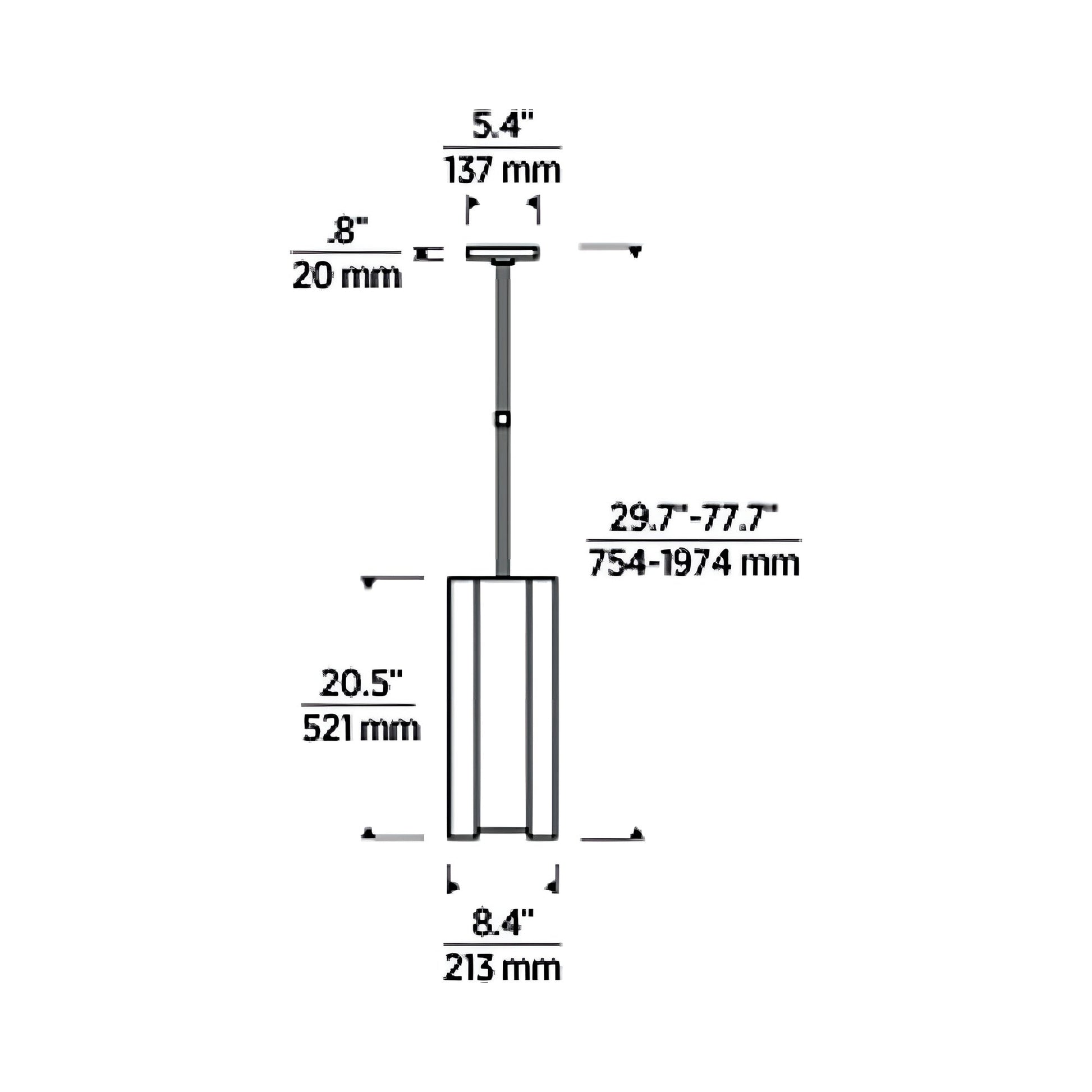 Maybeck LED Pendant Light - line drawing.