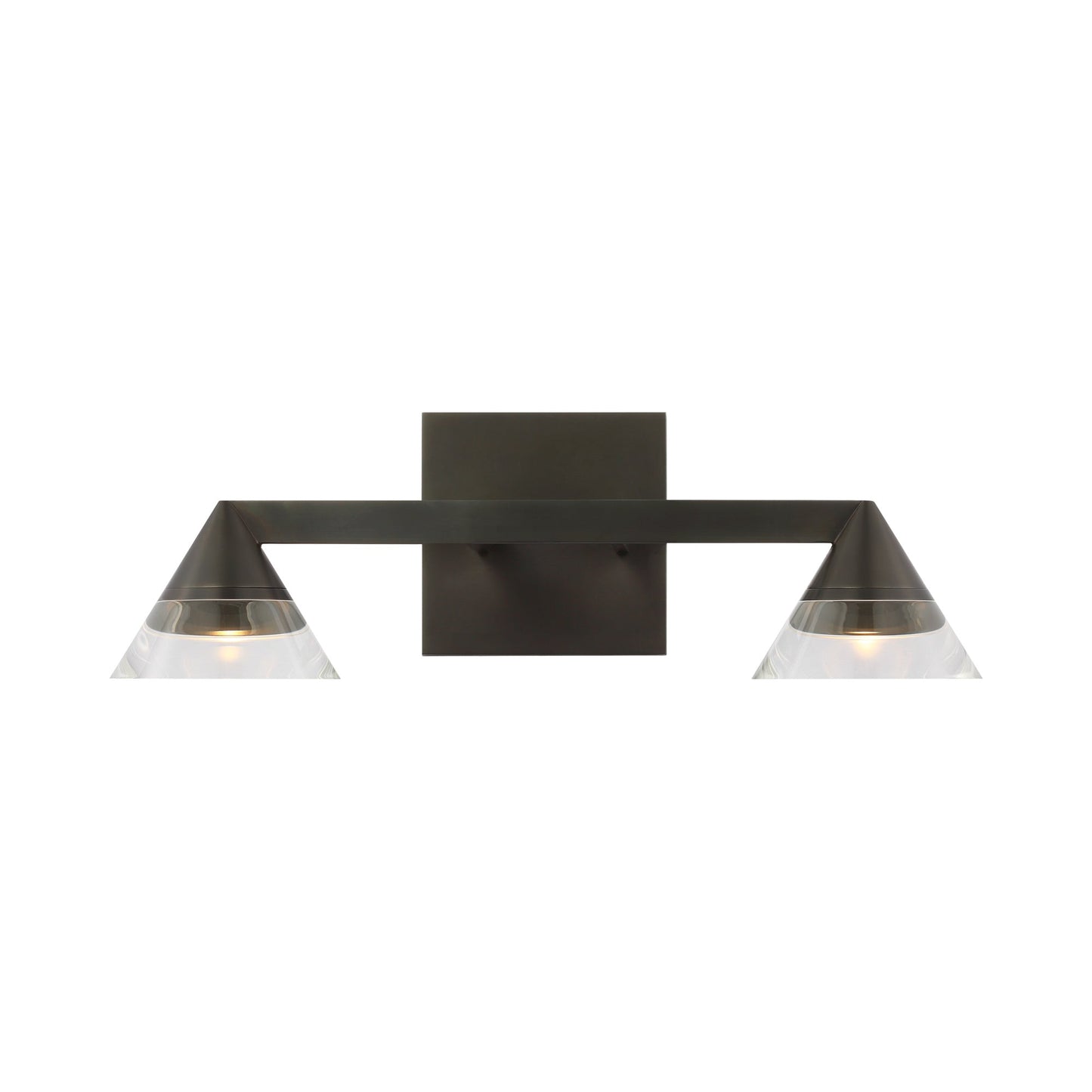 Midrand Crystal LED Bath Vanity Light in Bronze (14.7-Inch).
