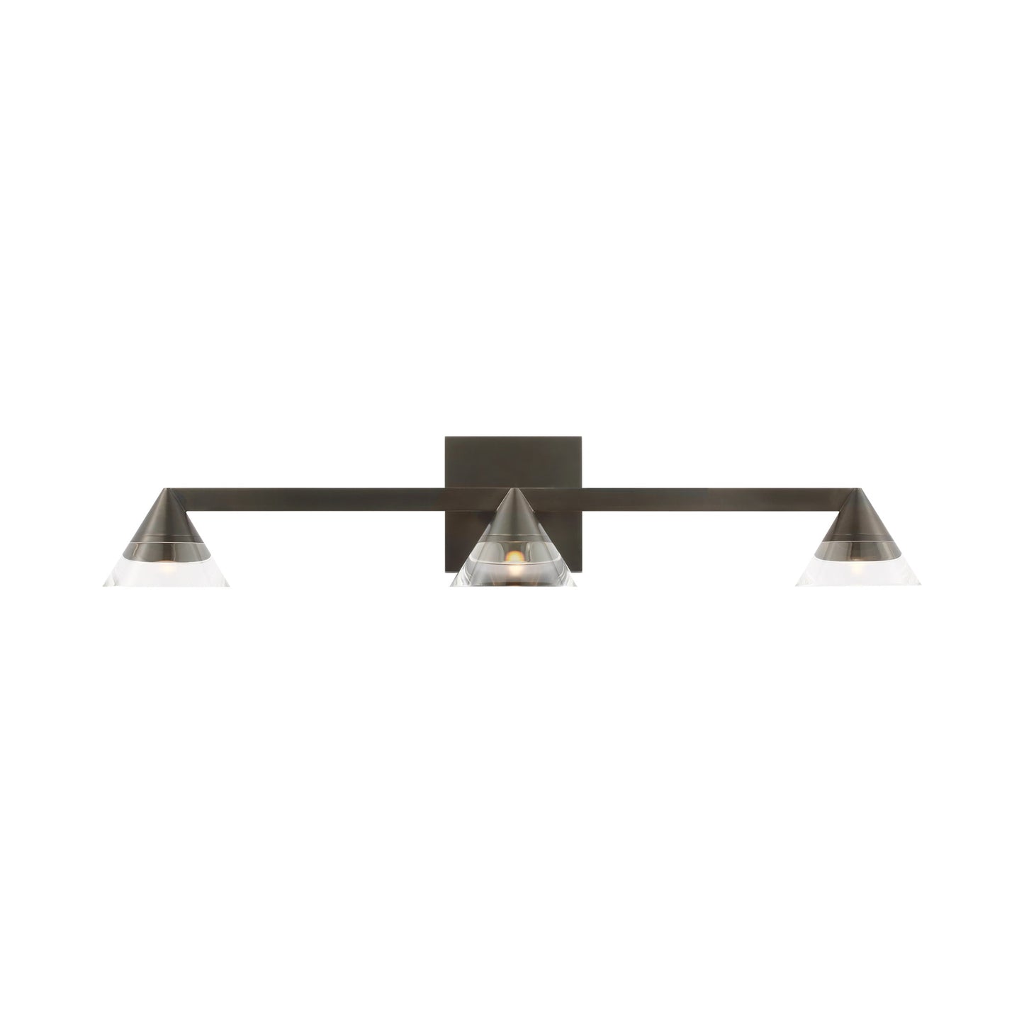 Midrand Crystal LED Bath Vanity Light in Bronze (25.5-Inch).