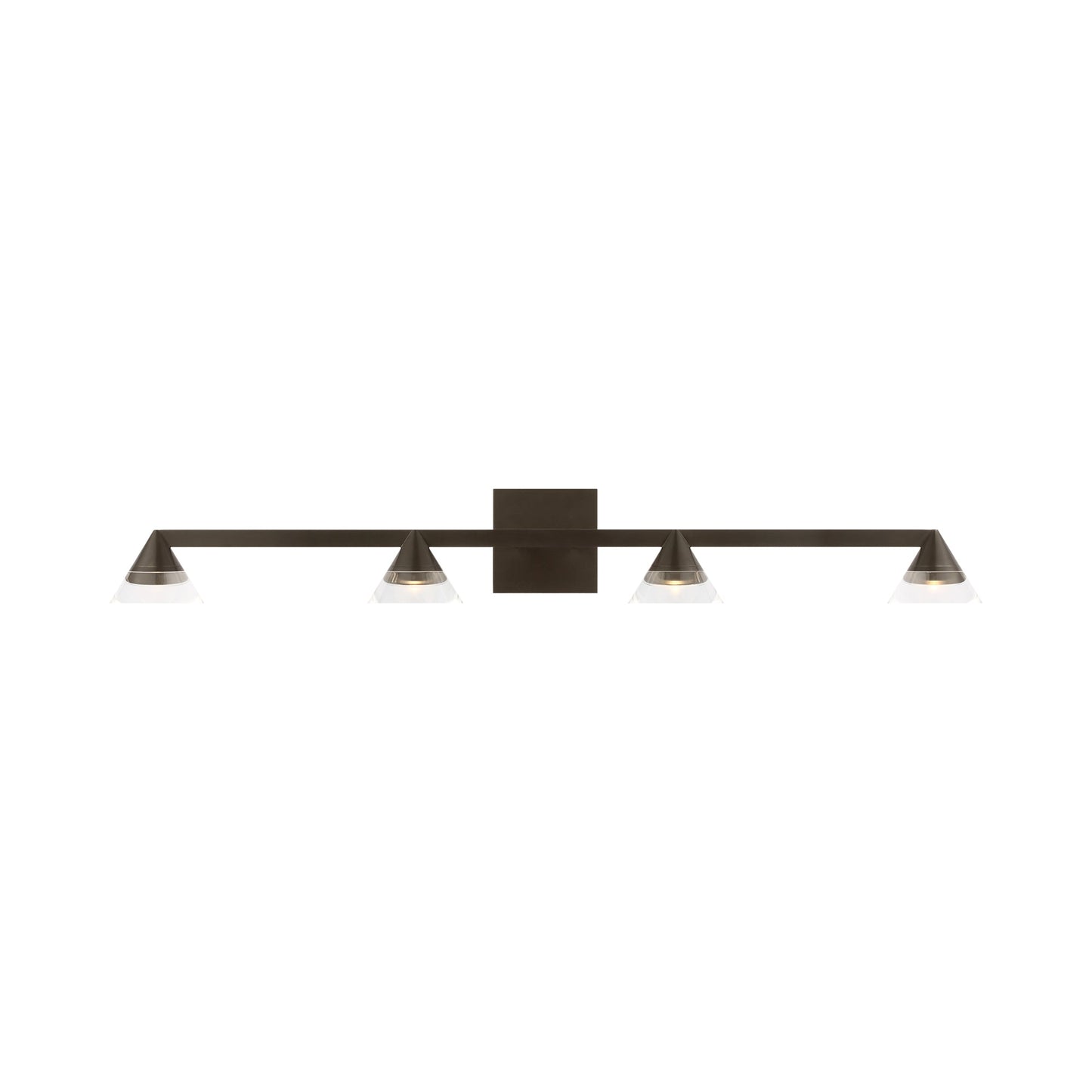 Midrand Crystal LED Bath Vanity Light in Bronze (36.2-Inch).