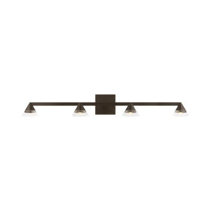 Midrand Crystal LED Bath Vanity Light in Bronze (36.2-Inch).
