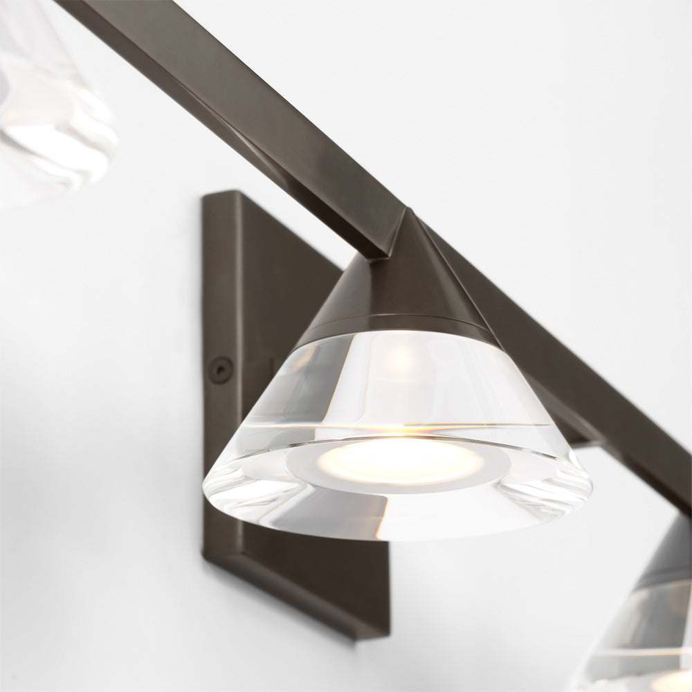 Midrand Crystal LED Bath Vanity Light in Detail.