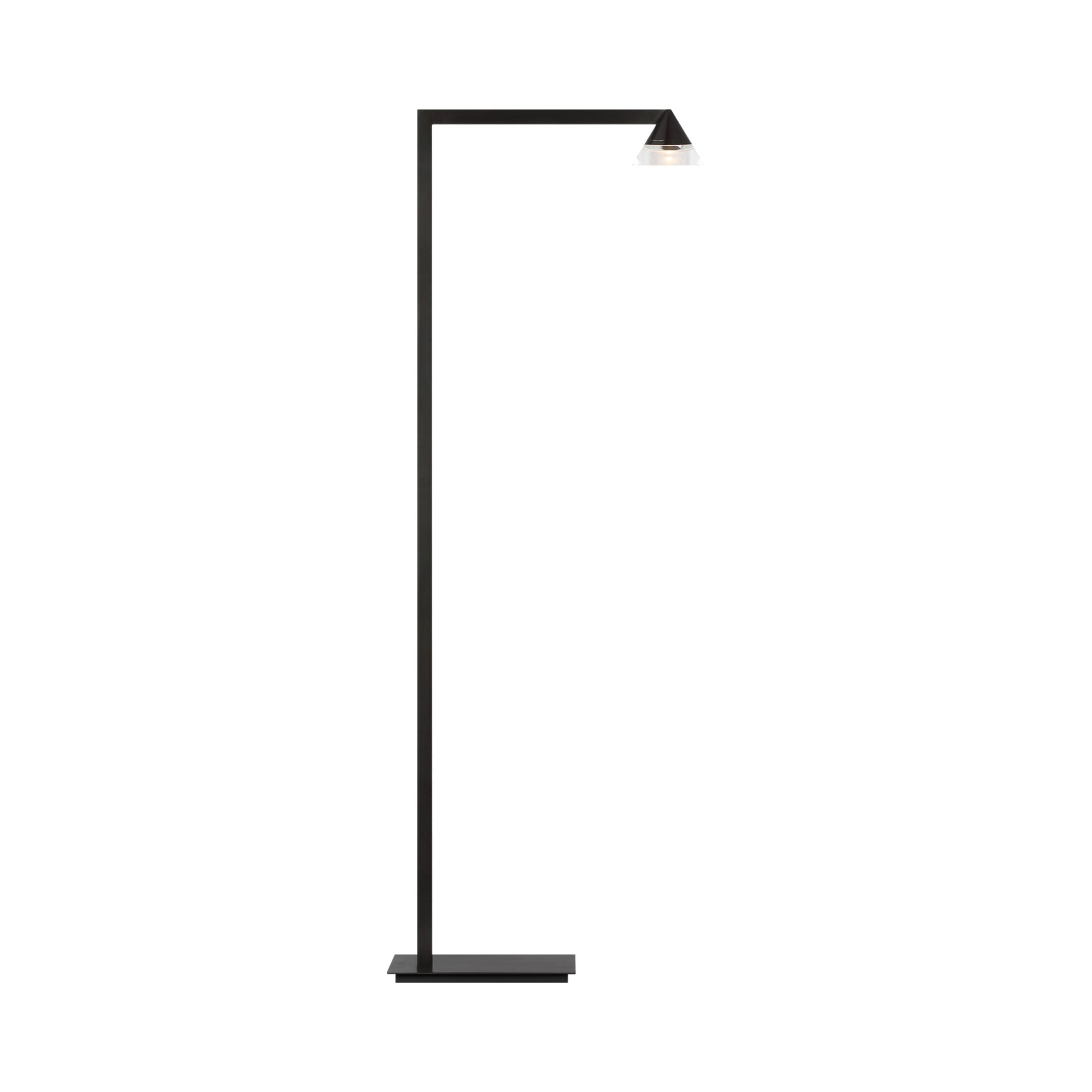 Midrand Crystal LED Floor Lamp in Bronze.