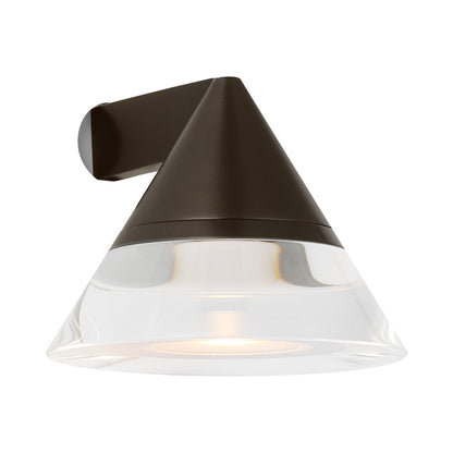 Midrand Crystal LED Wall Light in Bronze.