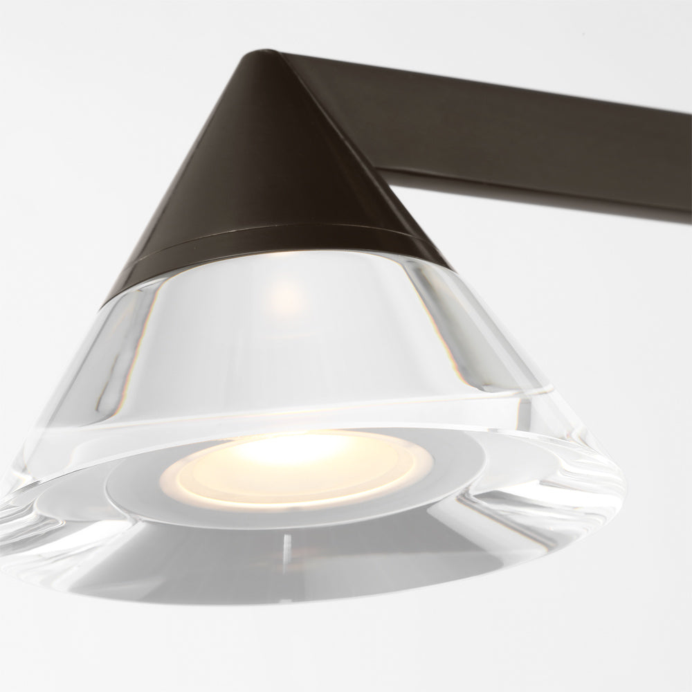 Midrand Crystal Linear LED Chandelier in Detail.