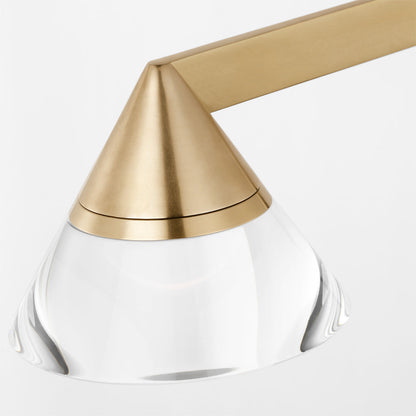 Midrand Crystal Linear LED Chandelier in Detail.
