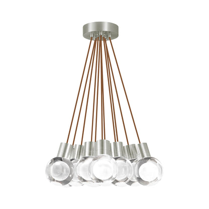 Mina LED Multipoint Pendant Light in Satin Nickel (Copper).