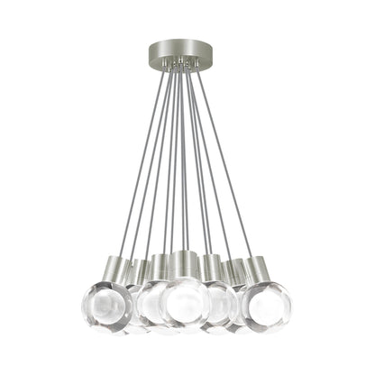 Mina LED Multipoint Pendant Light in Satin Nickel (Gray).