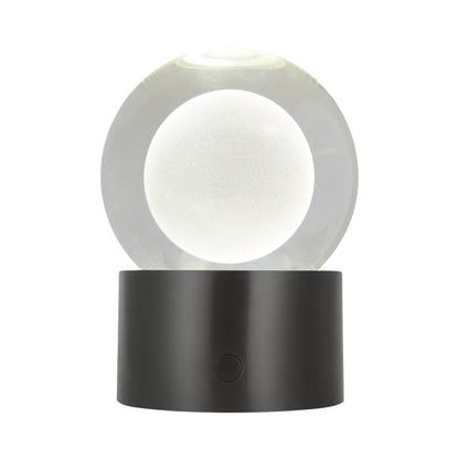 Mina LED Rechargeable Table Lamp in Bronze\Crystal.