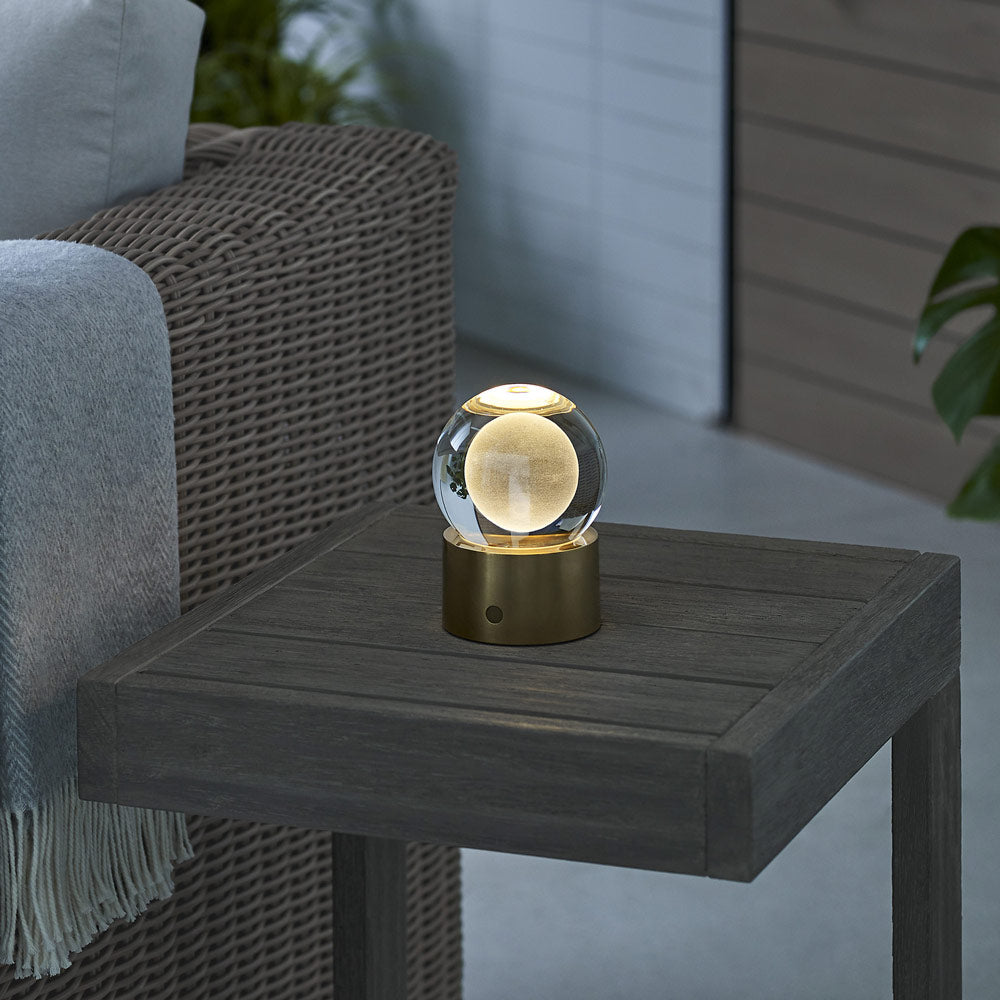 Mina LED Rechargeable Table Lamp in Detail.