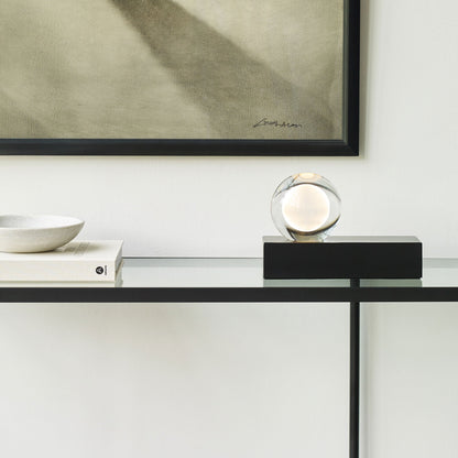 Mina LED Rechargeable Table Lamp in office.