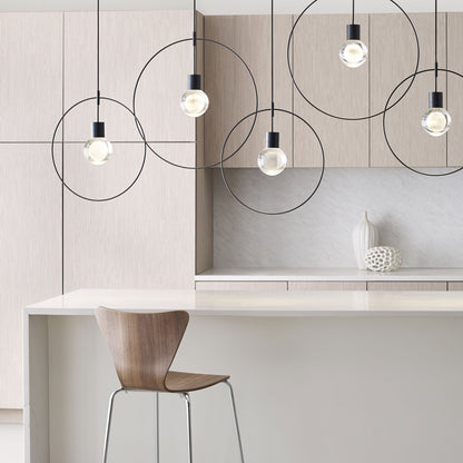 Mina Single LED Pendant Light in kitchen.