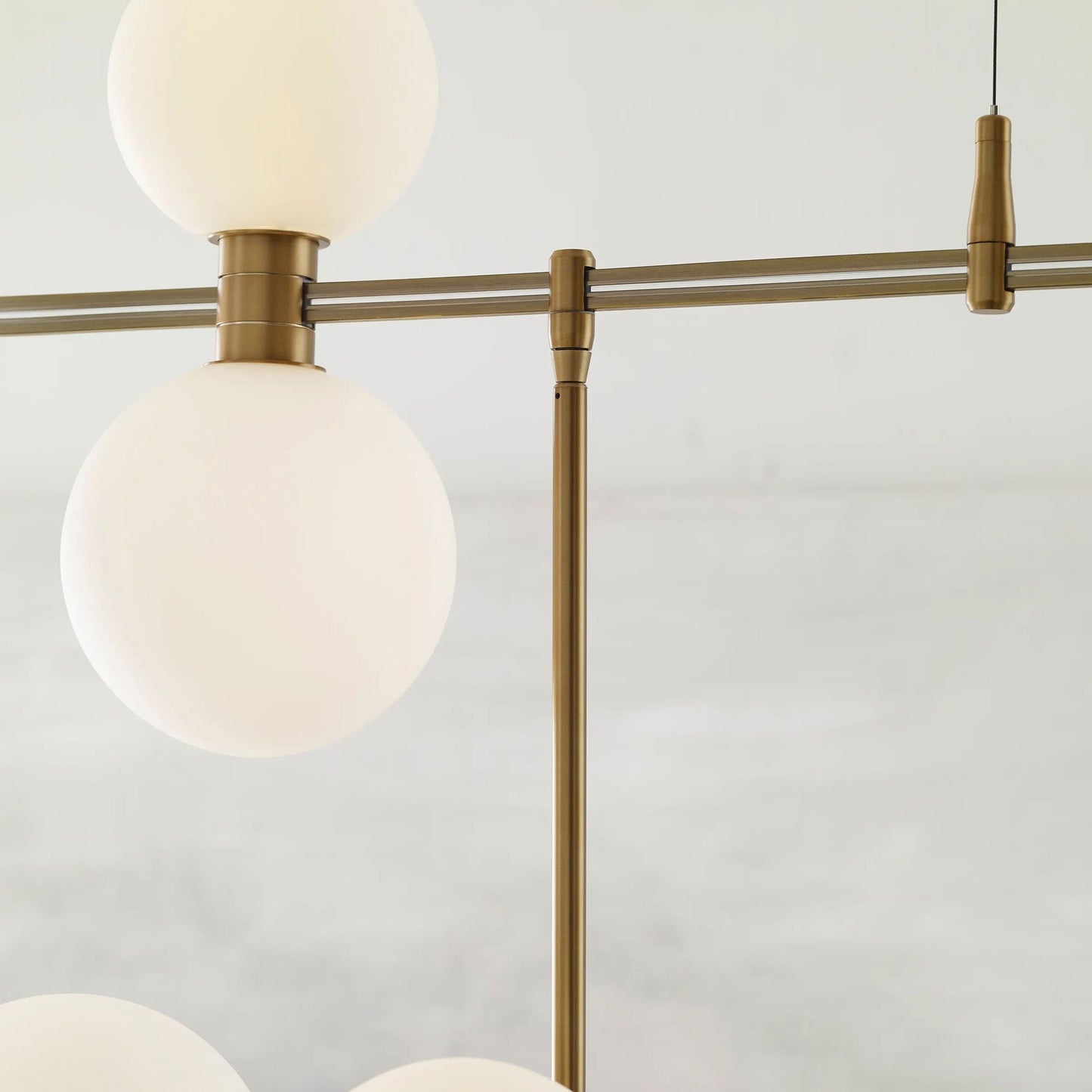 ModernRail LED Chandelier in Detail.