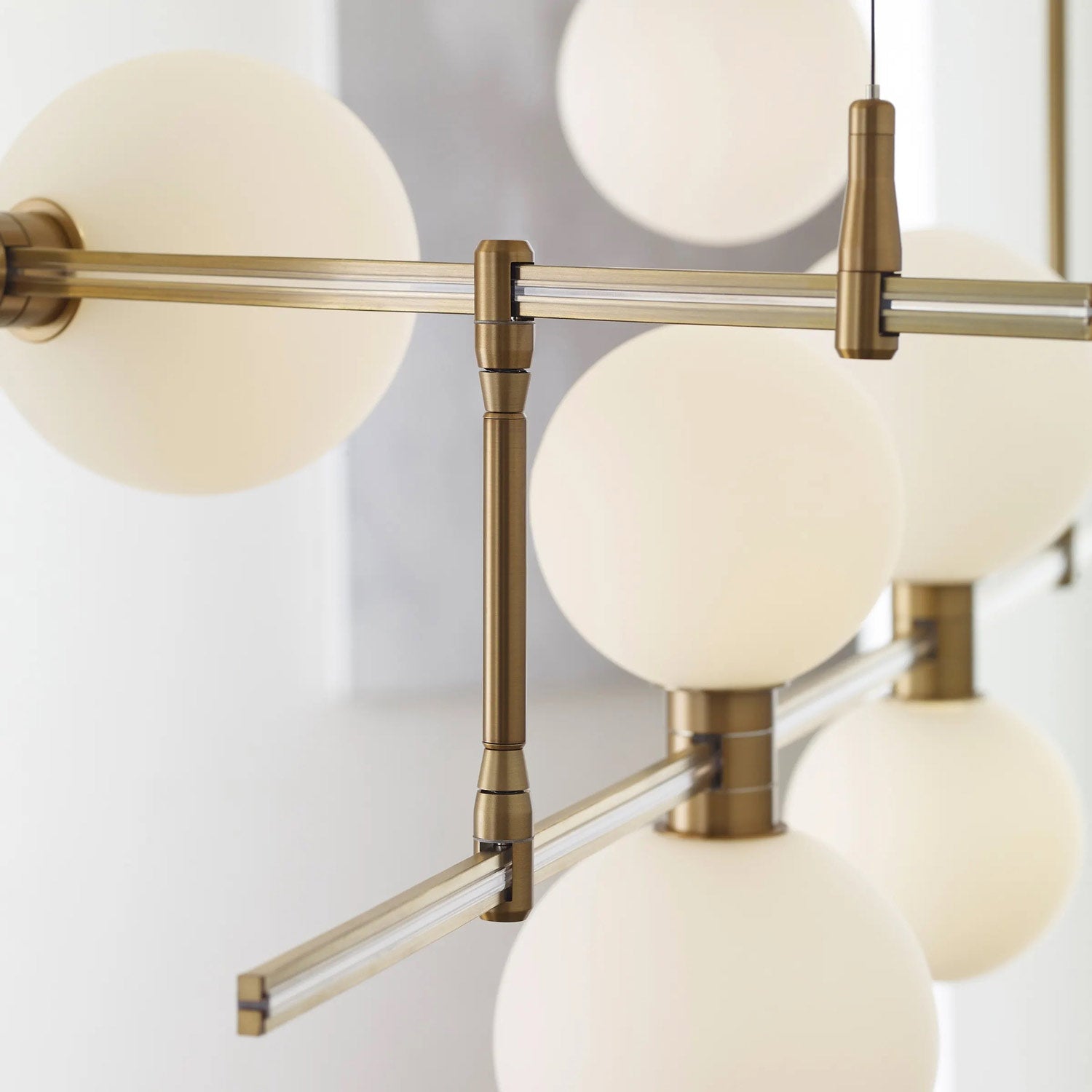 ModernRail LED Chandelier in Detail.