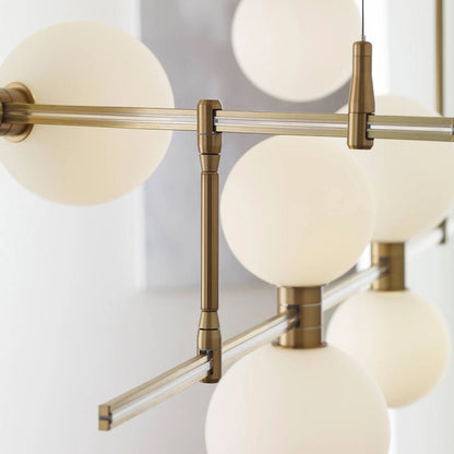 ModernRail LED Chandelier in Detail.