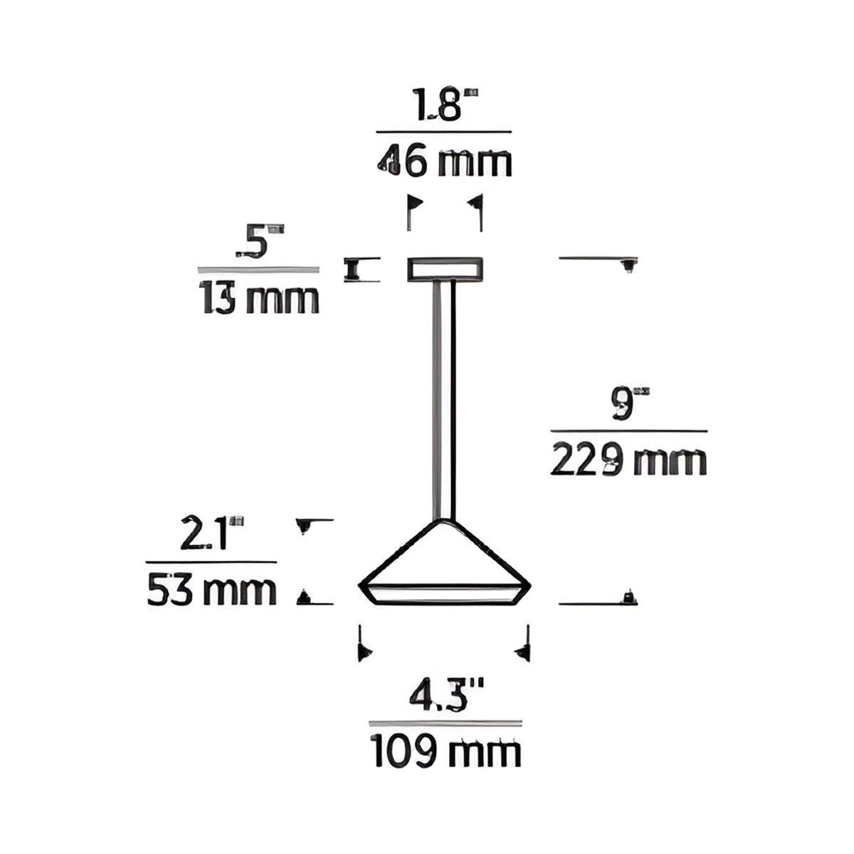 Moneta LED Table Lamp - line drawing.