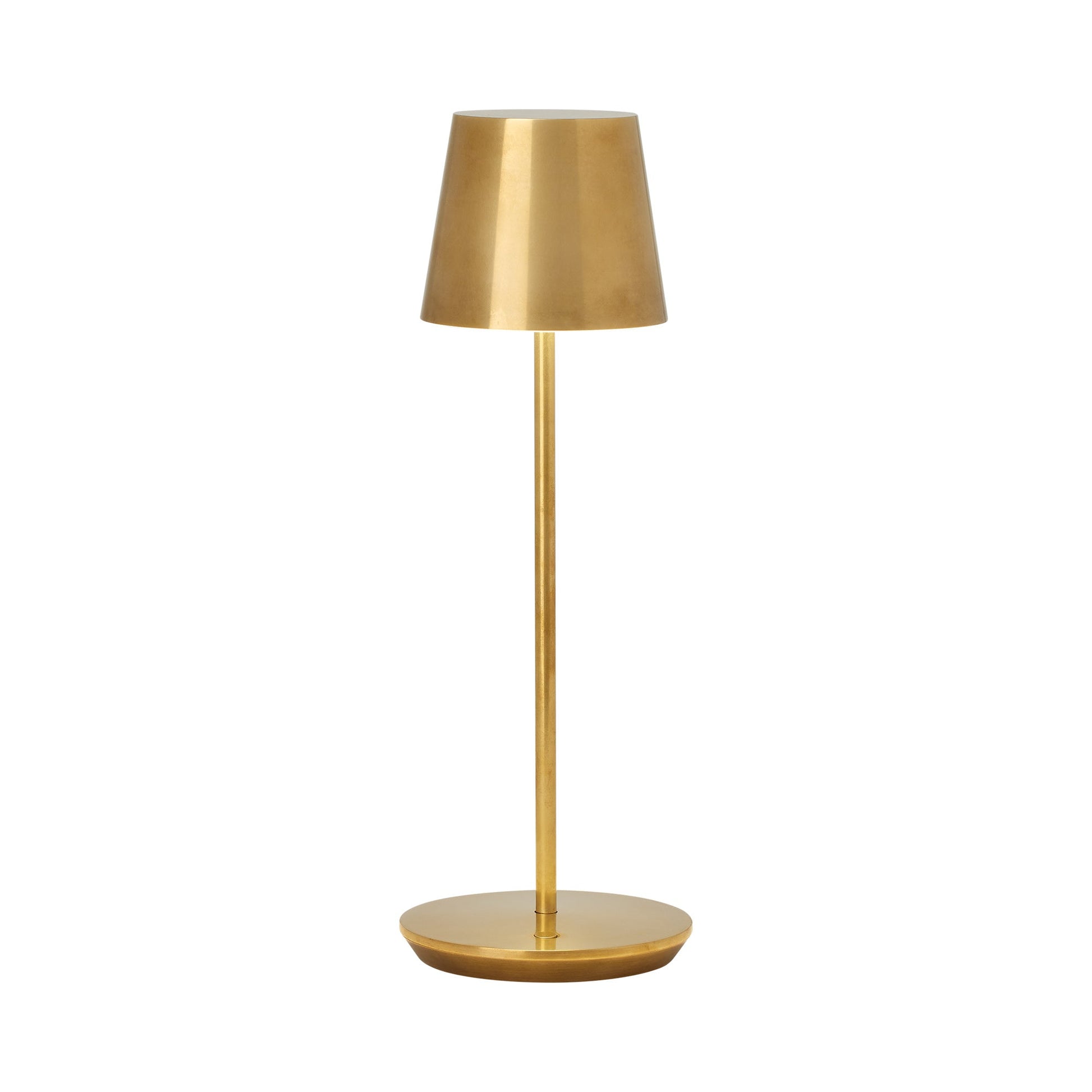 Nevis LED Table Lamp in Natural Brass (Large).