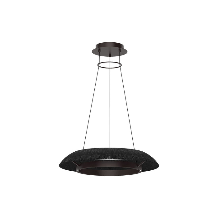 Noa LED Chandelier in Bronze/Washed Black (Small).