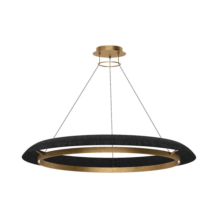 Noa LED Chandelier in Hand Rubbed Antique Brass/Washed Black (X-Large).