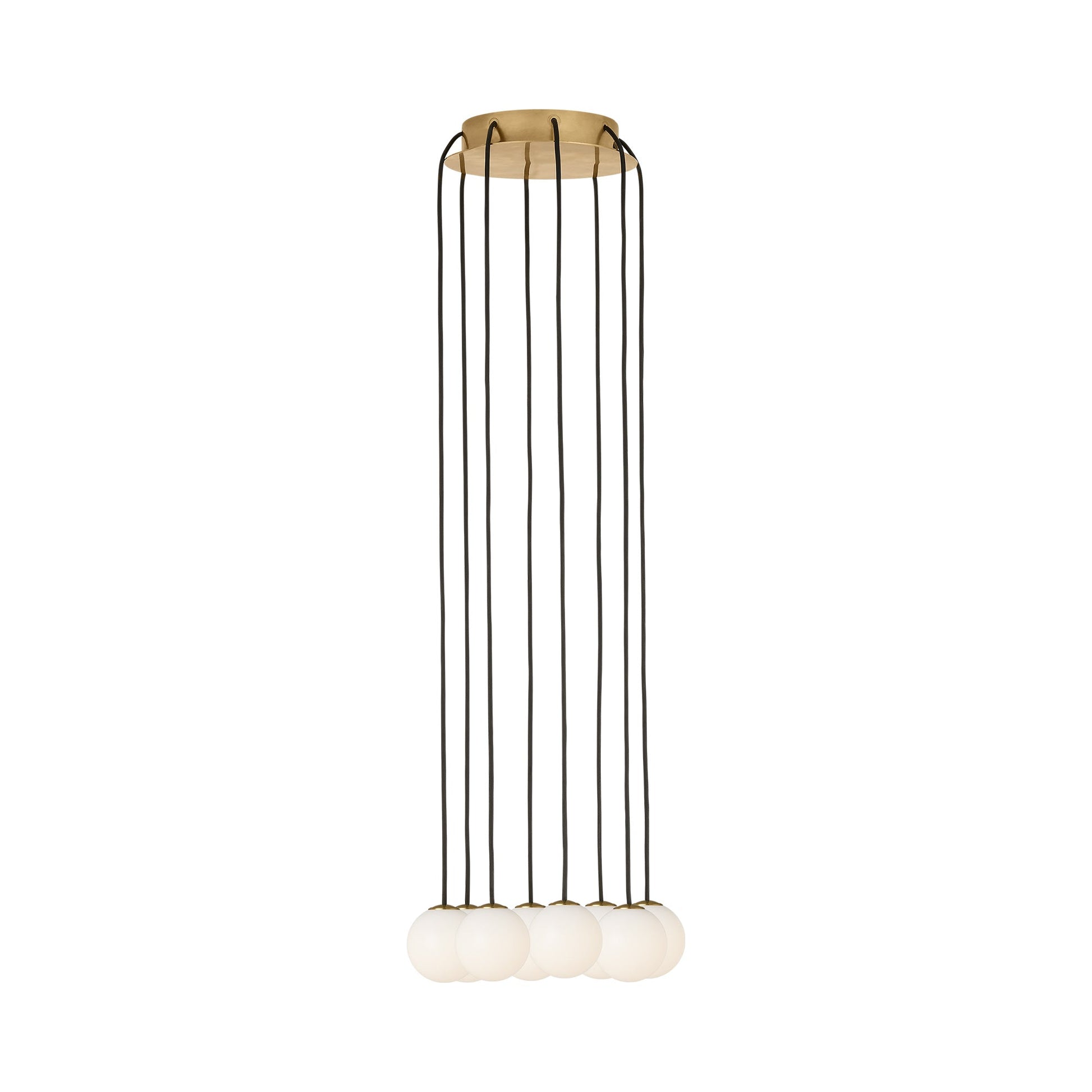 Morgan LED Pendant Light in Hand Rubbed Antique Brass (8-Light).