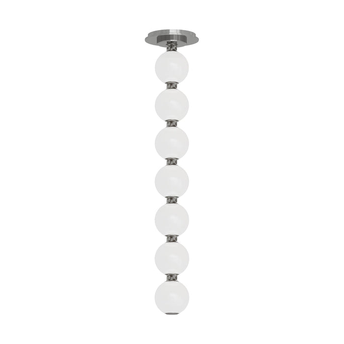 Perle LED Pendant Light in Polished Nickel (26.2-Inch).