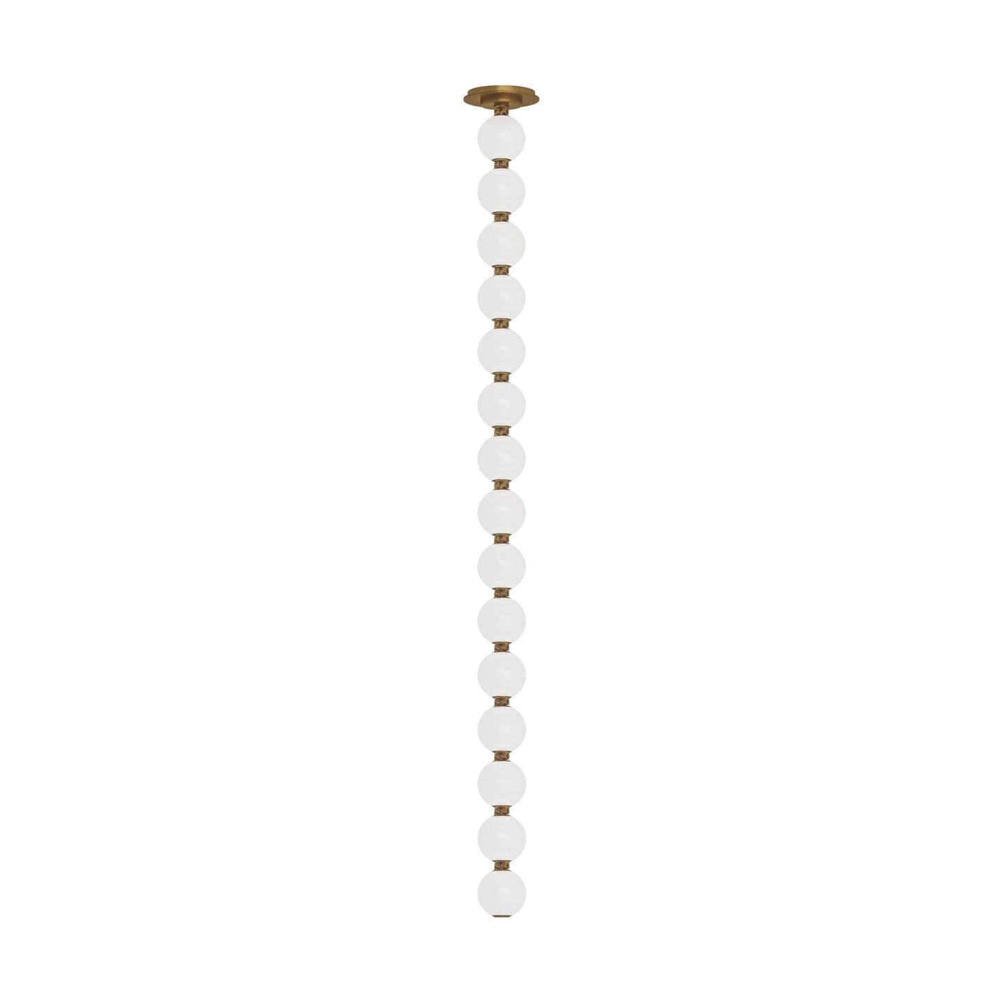 Perle LED Pendant Light in Natural Brass (51.6-Inch).