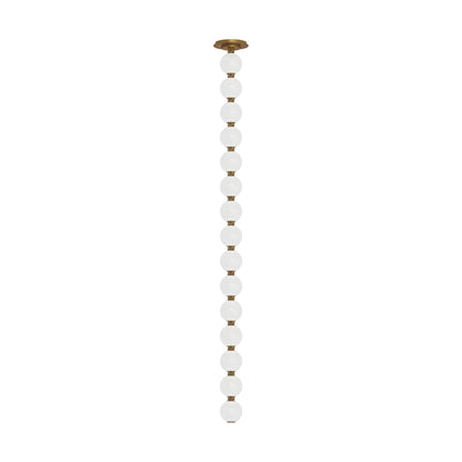 Perle LED Pendant Light in Natural Brass (51.6-Inch).