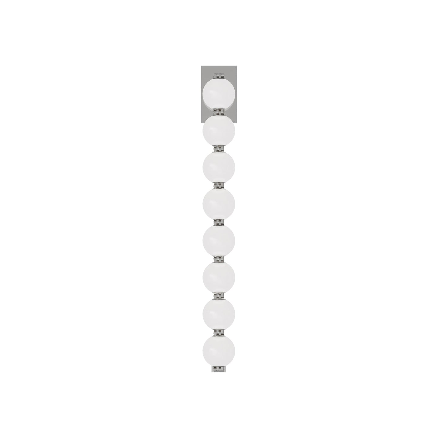 Perle LED Wall Light in Polished Nickel (28-Inch).