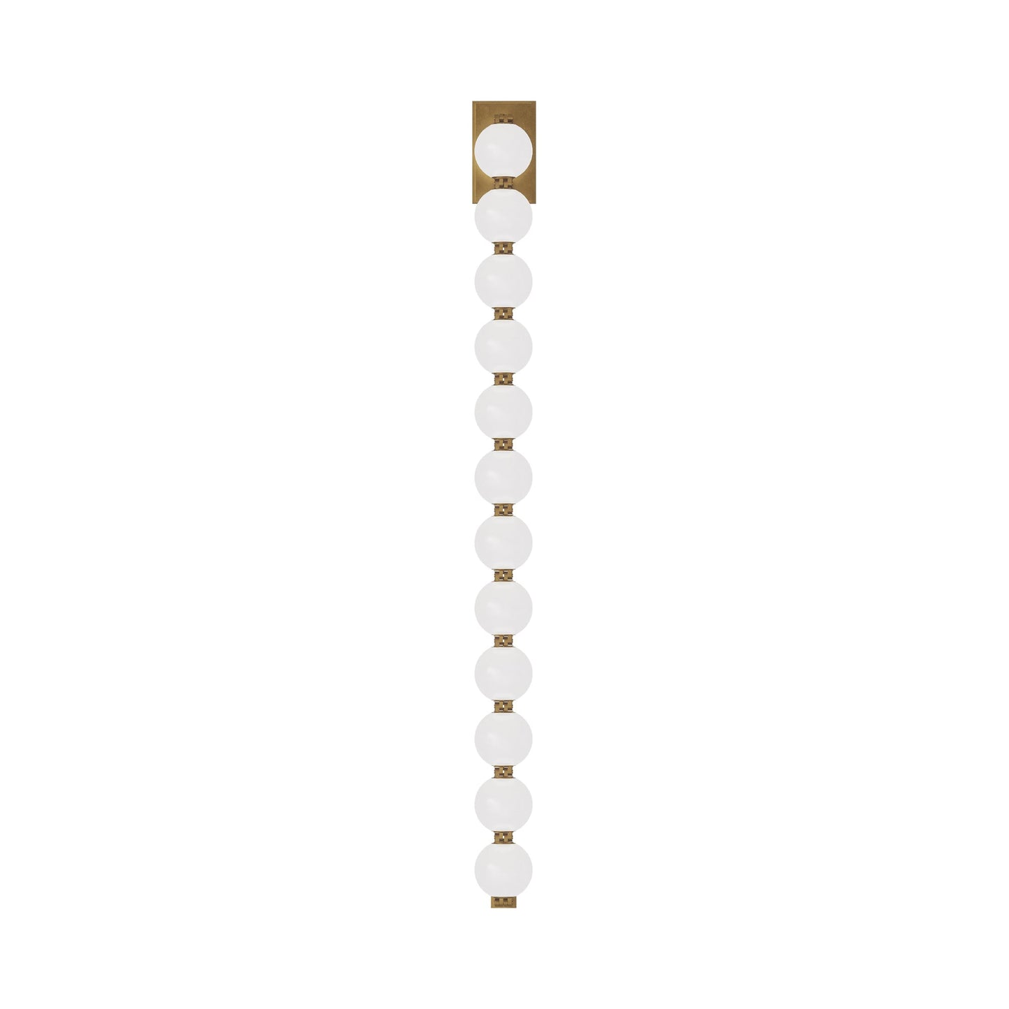 Perle LED Wall Light in Natural Brass (40-Inch).