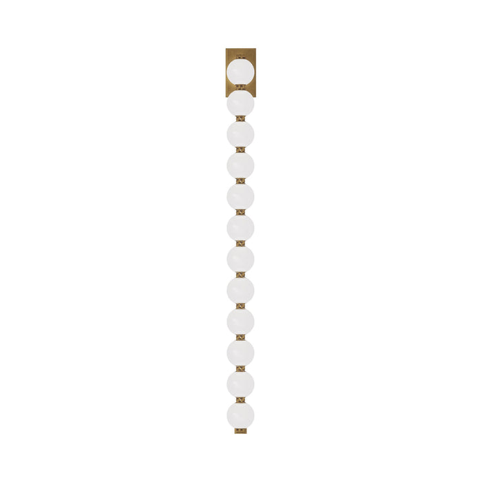 Perle LED Wall Light in Natural Brass (40-Inch).