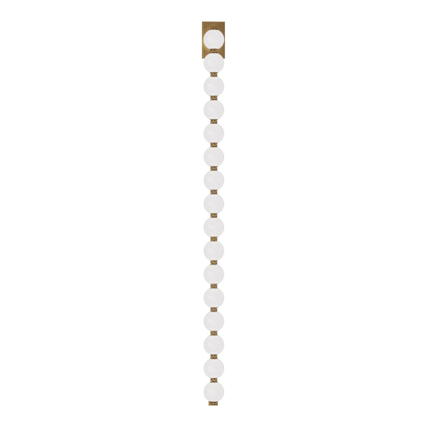 Perle LED Wall Light in Natural Brass (53-Inch).