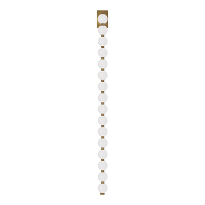 Perle LED Wall Light in Natural Brass (53-Inch).
