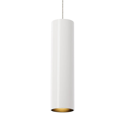 Piper Low Voltage Pendant Light in White/Satin Nickel.