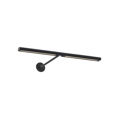 Plural LED Picture Light in Nightshade Black/12-Inch/Dome.