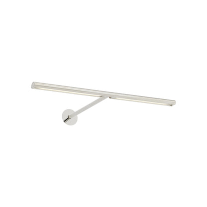 Plural LED Picture Light in Polished Nickel/12-Inch/Dome.