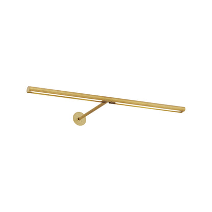 Plural LED Picture Light in Natural Brass/18-Inch/Dome.