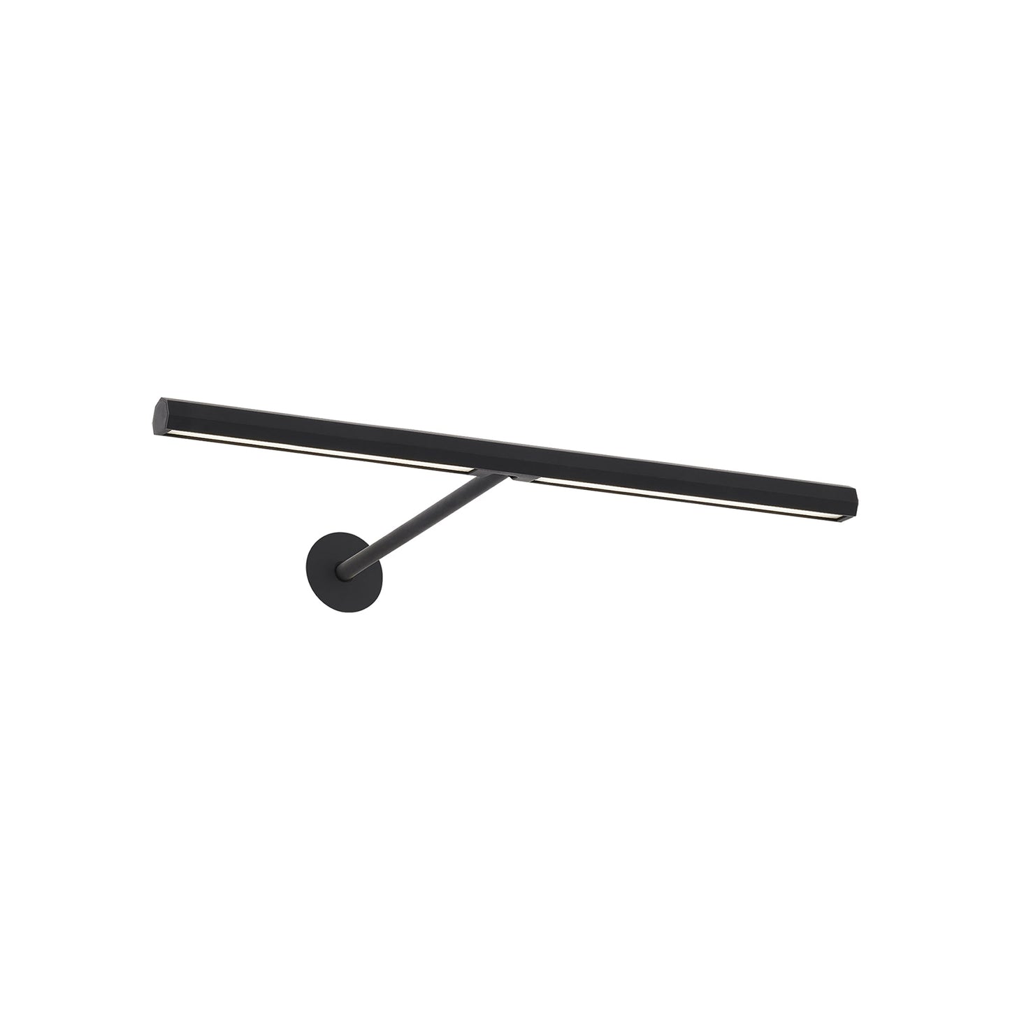 Plural LED Picture Light in Nightshade Black/12-Inch/Faceted.