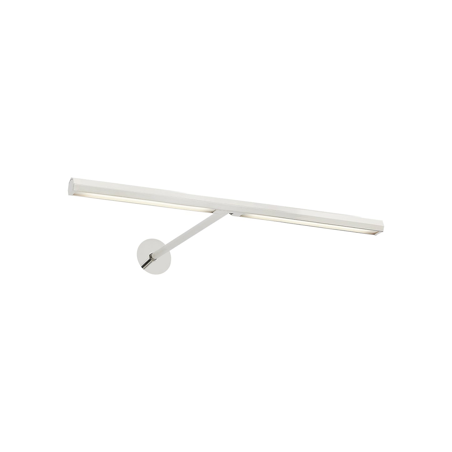 Plural LED Picture Light in Polished Nickel/12-Inch/Faceted.