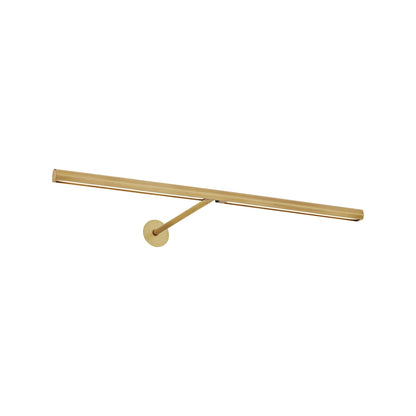 Plural LED Picture Light in Natural Brass/18-Inch/Faceted.
