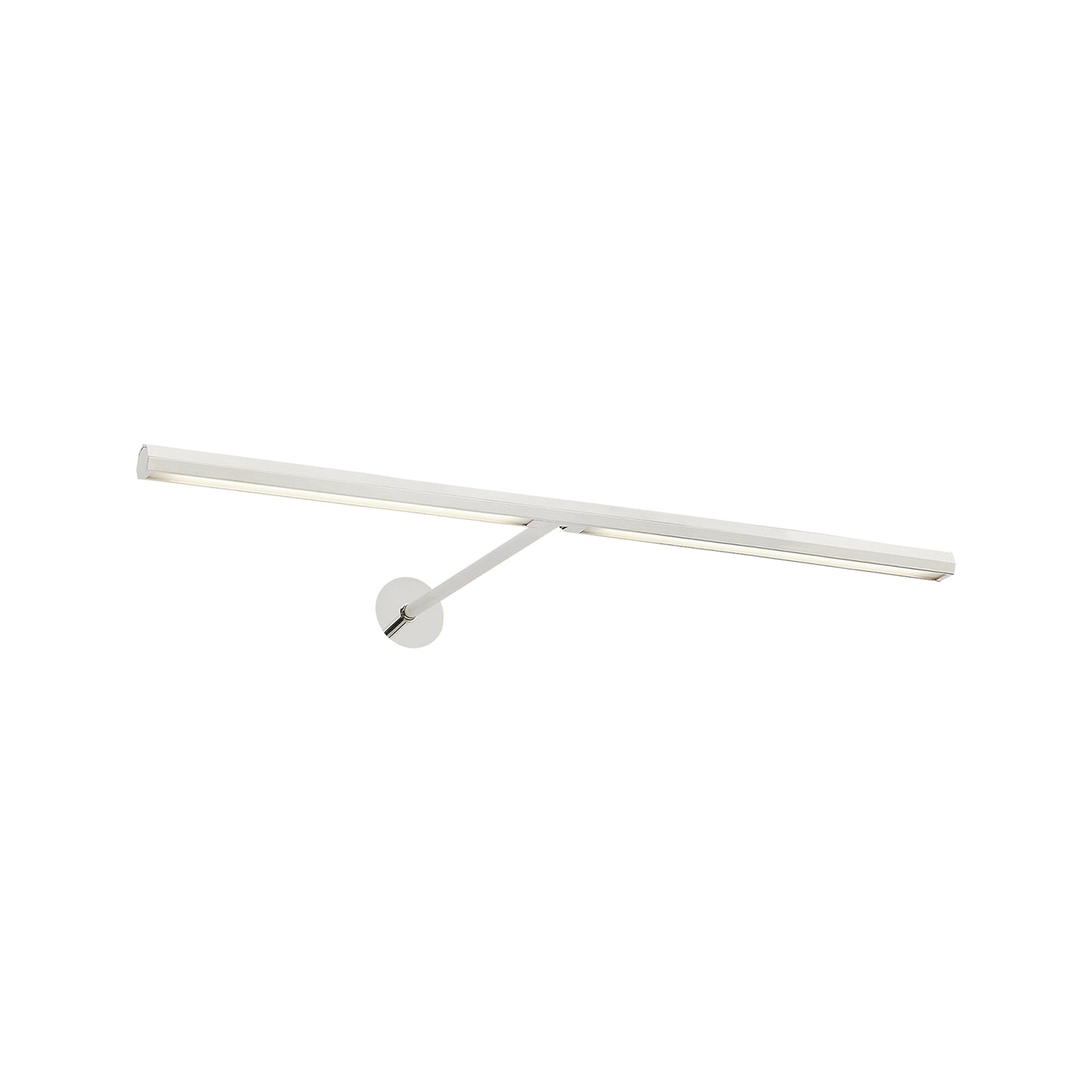 Plural LED Picture Light in Polished Nickel/18-Inch/Faceted.