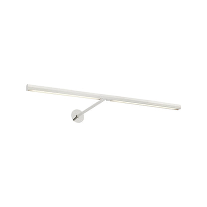Plural LED Picture Light in Polished Nickel/18-Inch/Faceted.