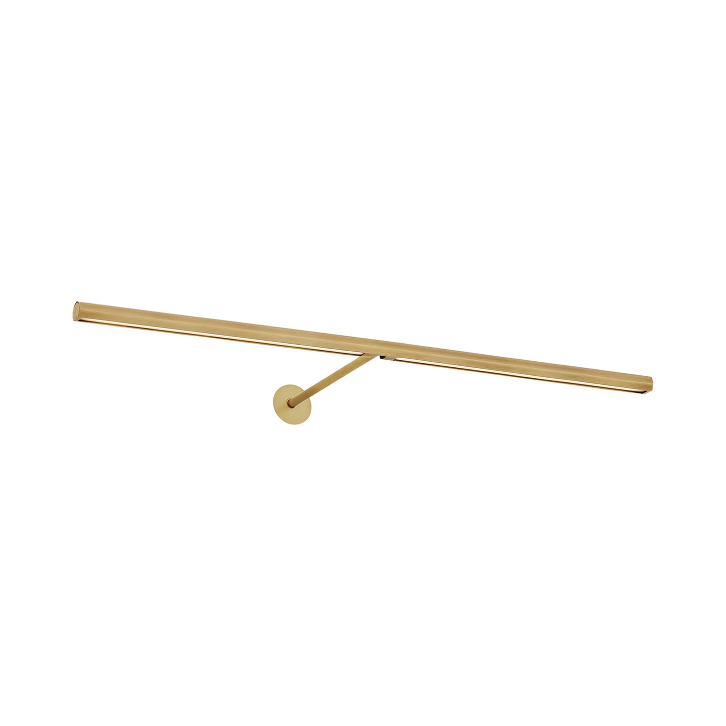 Plural LED Picture Light in Natural Brass/24-Inch/Faceted.