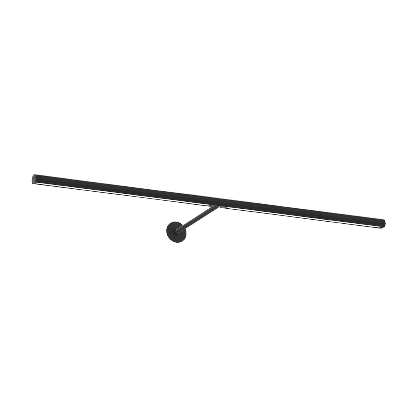 Plural LED Picture Light in Nightshade Black/30-Inch/Faceted.