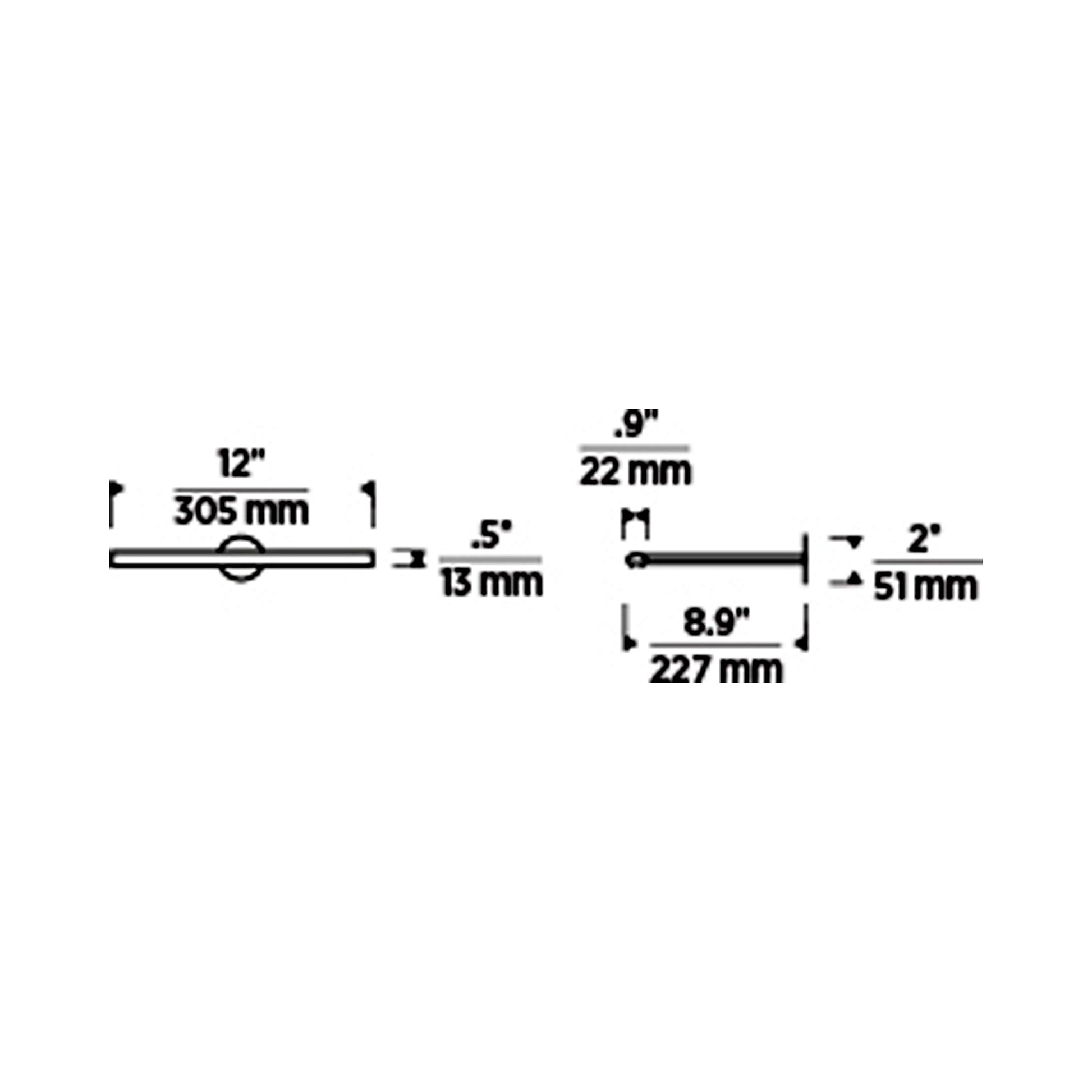 Plural LED Picture Light - line drawing.