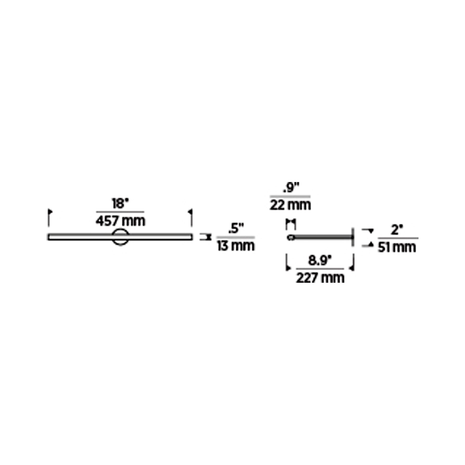 Plural LED Picture Light - line drawing.