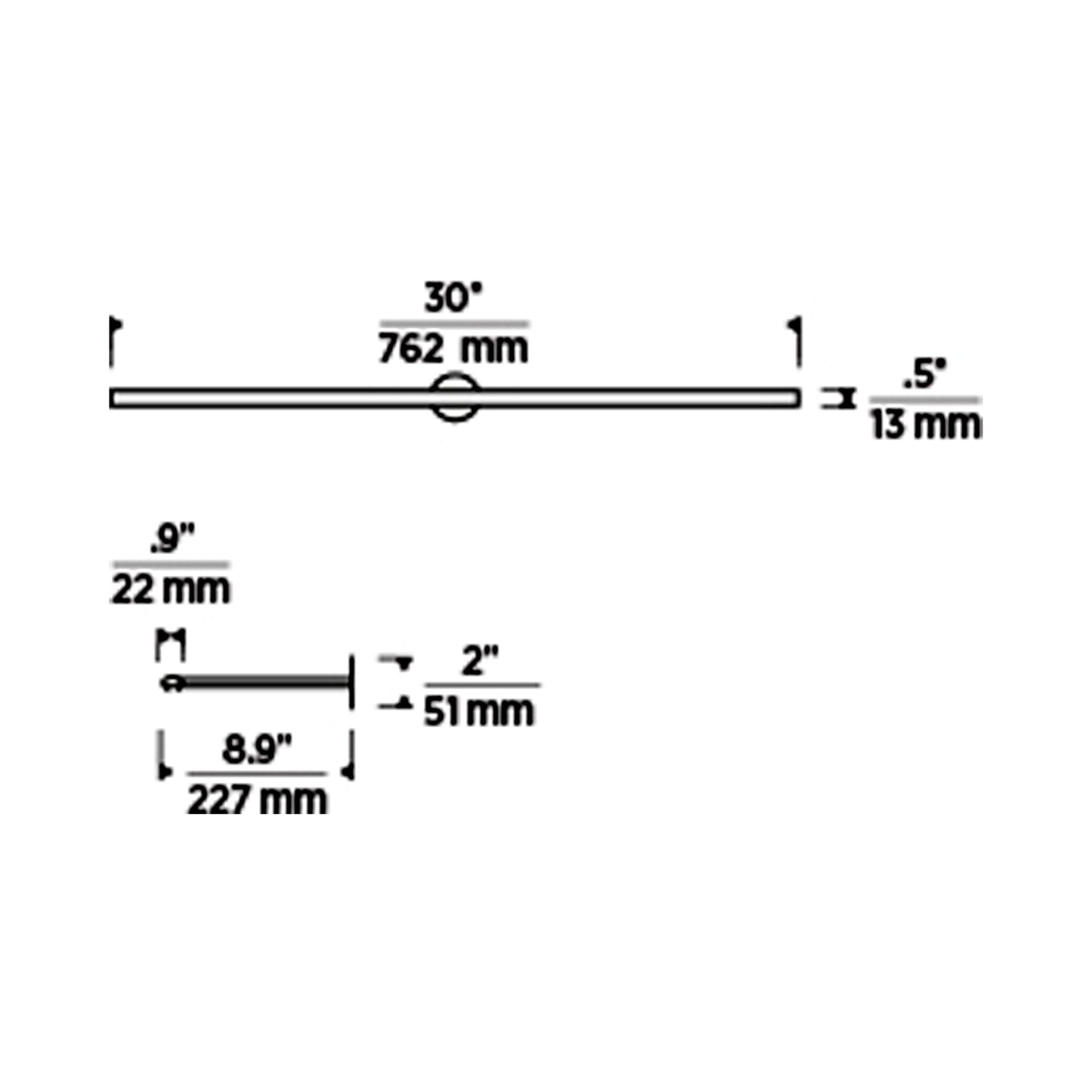 Plural LED Picture Light - line drawing.