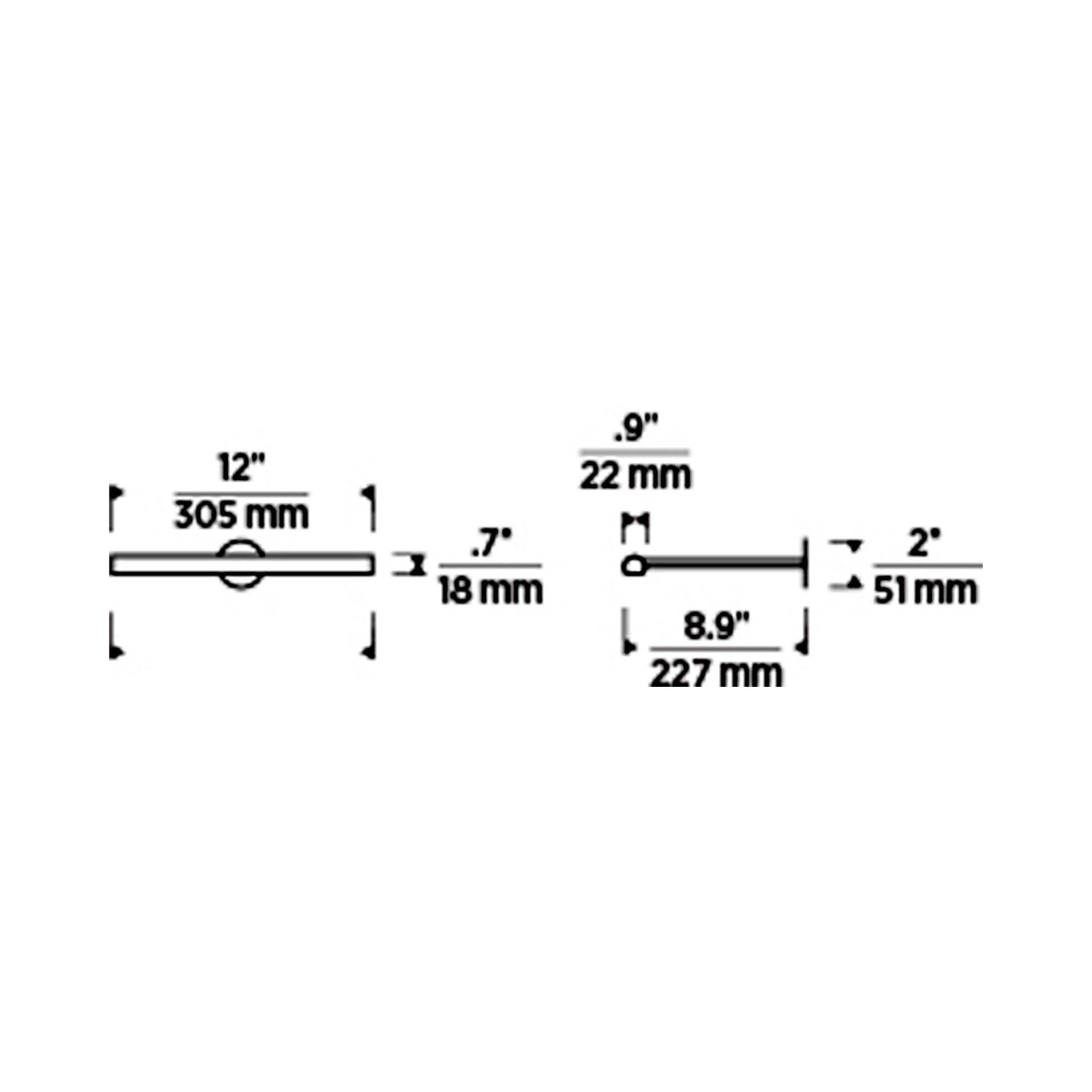 Plural LED Picture Light - line drawing.