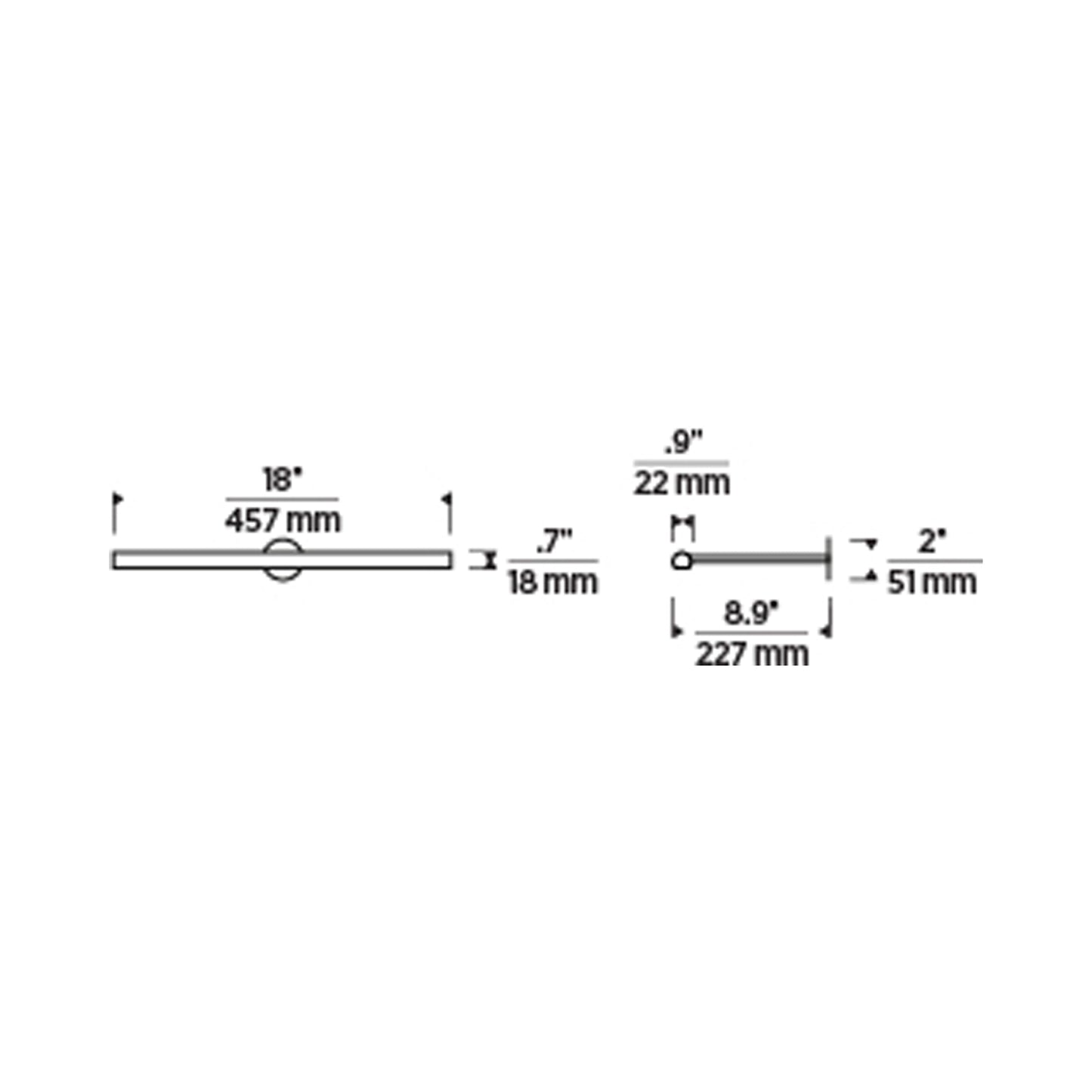 Plural LED Picture Light - line drawing.