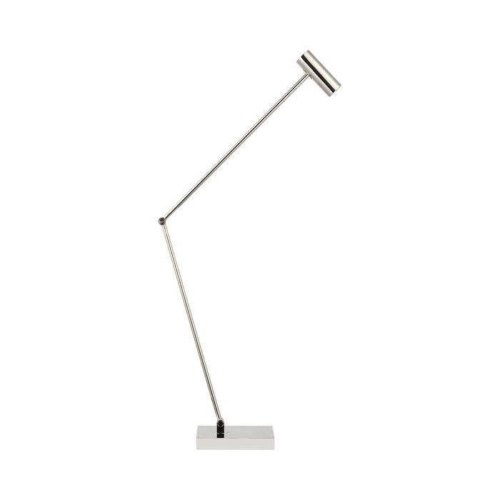 Ponte LED Table Lamp in Polished Nickel.