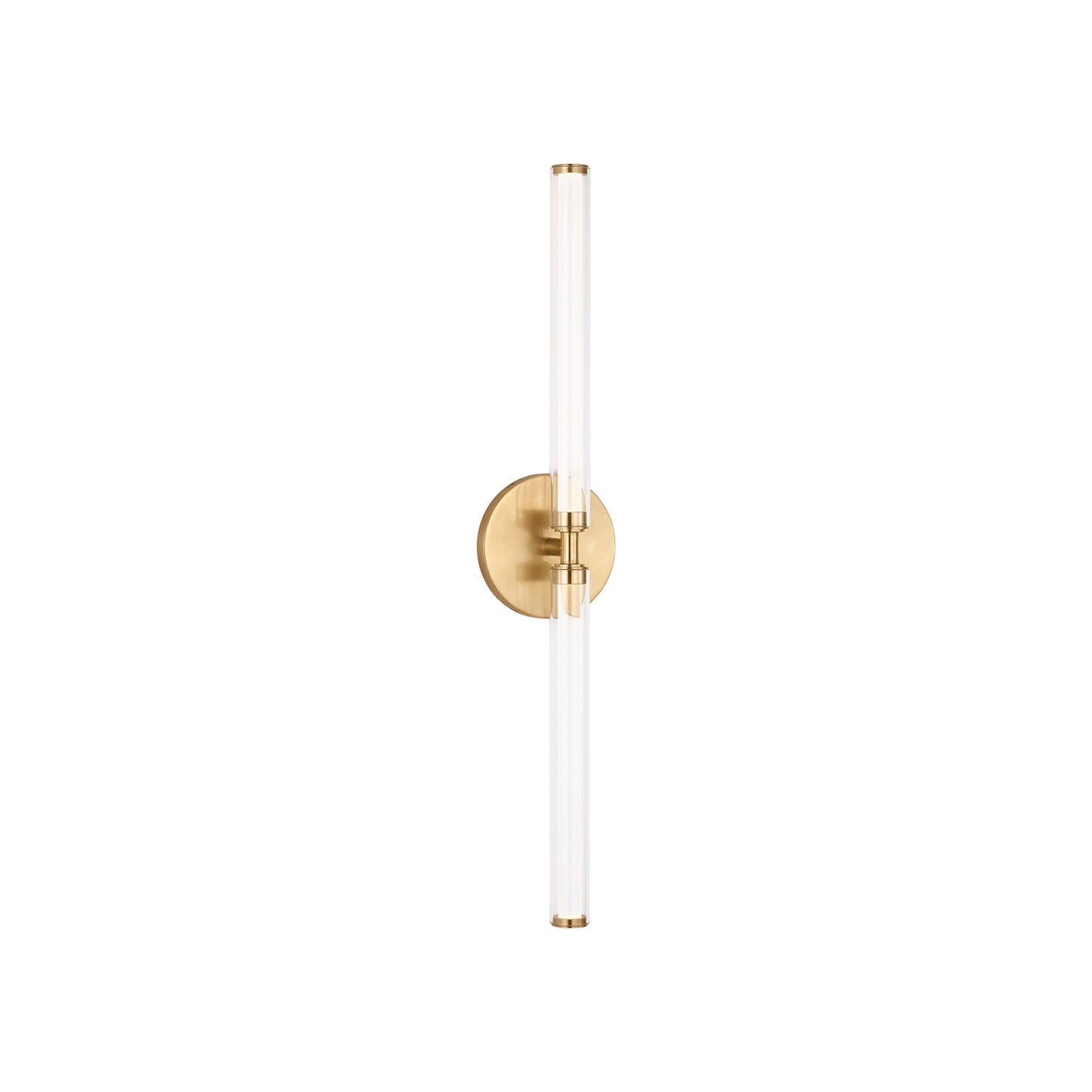 Poza LED Bath Vanity Light in Hand-Rubbed Antique Brass (25.6-Inch).